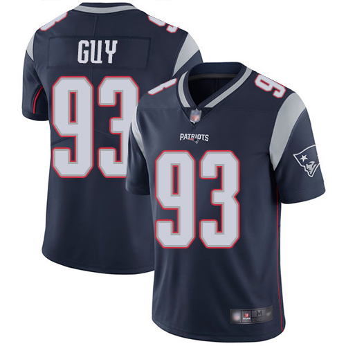 New England Patriots Football 93 Vapor Untouchable Limited Navy Blue Men Lawrence Guy Home NFL Jersey